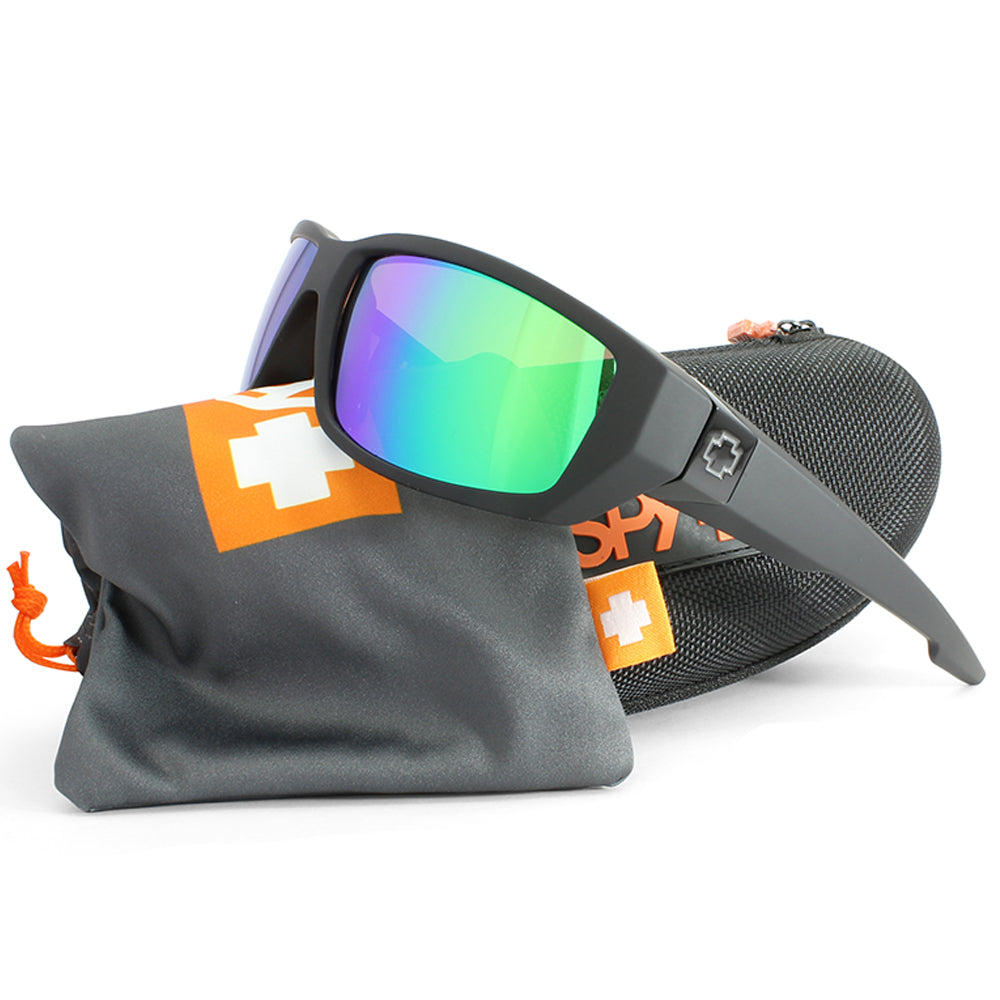 Spy Dirty Mo Matte Black/HD Plus Bronze Green Spectra Mirror Polarised Men's Sunglasses