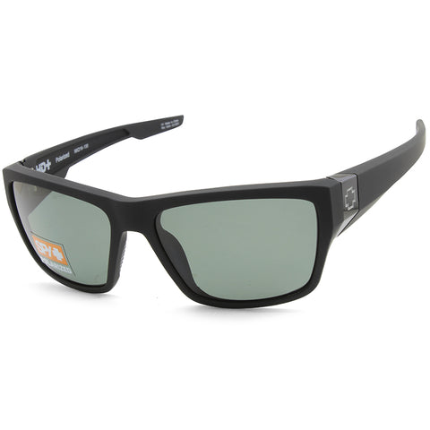 Spy Dirty Mo 2 Soft Matte Black/HD Plus Grey Green Polarised Men's Sunglasses