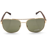 Guess Shiny Gold/Green Men's Pilot Style Sunglasses GU00015 32N