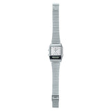 Casio Silver/White Digital-Analog Dual Time Retro Style Unisex Watch AQ-800E-7A