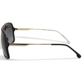 Carrera Shiny Black/Grey Gradient Men's Designer Sunglasses 1019/S Y11 9O