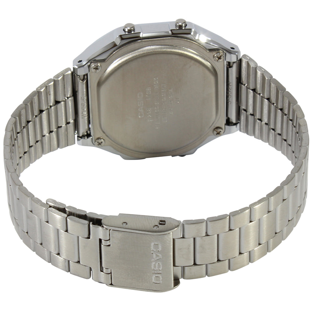 Casio Grey/Black Stainless Steel Unisex Multifunction Digital Watch A168WGG-1B