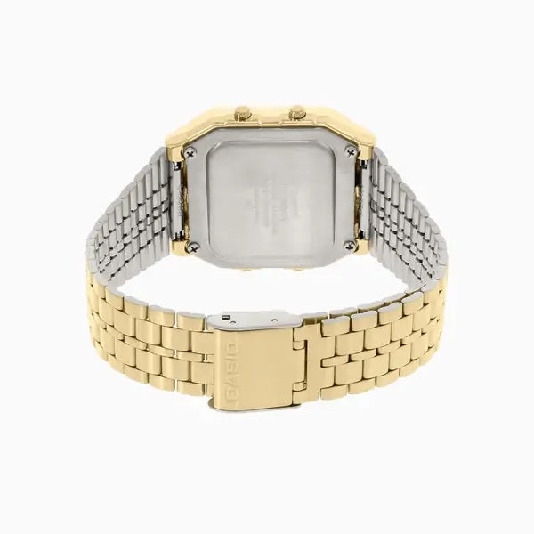 Casio Vintage Style World Time Gold Unisex Digital Watch A500WGA-1