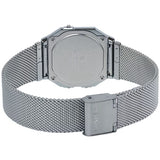 Casio Silver Super Slim Stainless Steel Mesh Band Unisex Digital Watch A700WM-7A
