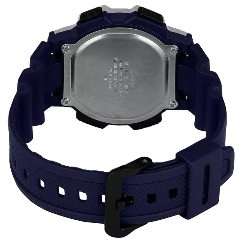 Casio Blue Silver-Tone 100m Unisex Digital Sports Watch AE-1000W-2A