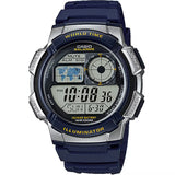 Casio Blue Silver-Tone 100m Unisex Digital Sports Watch AE-1000W-2A