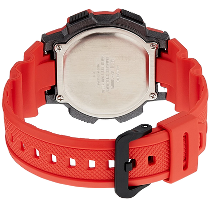 Casio Red World Time 100m Unisex Digital Sports Watch AE-1000W-4A