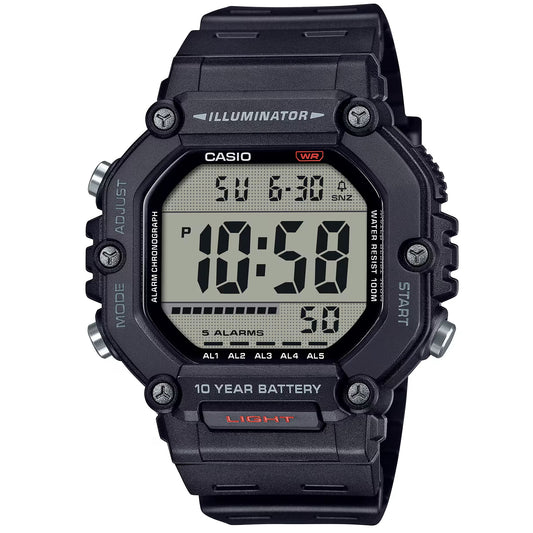 Casio Black 100m Men’s Multifunction Digital Sports Watch AE-1600H-1AV