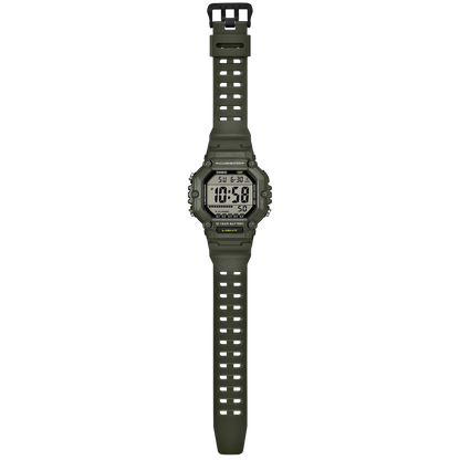 Casio Green Resin Men’s 100m Multifunction Digital Watch AE-1600HX-3A