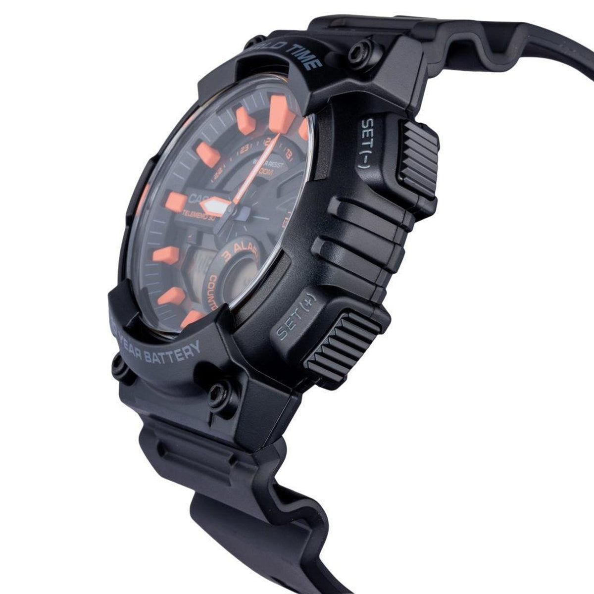 Casio Black Men's 100m Digital Analog Sports Watch AEQ-110W-1A2V