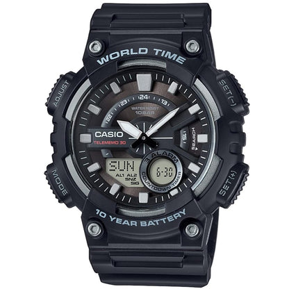 Casio Black 100m Men's Analog Digital Sports Watch AEQ-110W-1A
