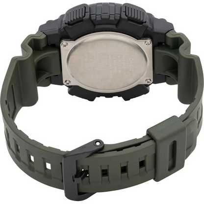 Casio Black Green Men's 100m Digital Analog Sports Watch AEQ-110W-3AV