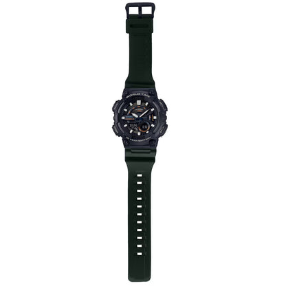 Casio Black Green Men's 100m Digital Analog Sports Watch AEQ-110W-3AV