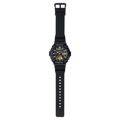 Casio Black Men's 100m Digital-Analog Extra Large Sports Watch AEQ-120W-9AV