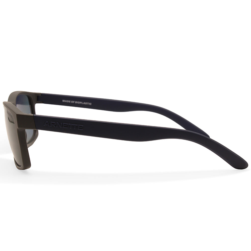 Arnette Slickster Matte Dark Grey/Dark Blue Polarised Unisex Sunglasses