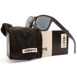 Arnette Slickster Matte Dark Grey/Dark Blue Polarised Unisex Sunglasses