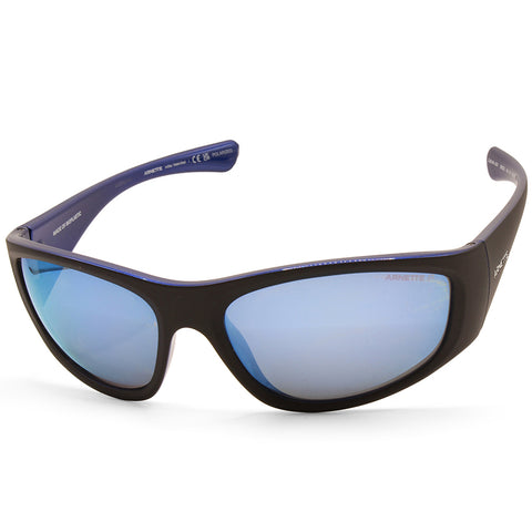 Arnette Ilum Matte Black on Blue/Dark Grey Mirror Water Polarised Men's Sunglasses