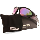 Arnette Ilum 2.0 Black Violet Flame/Violet Mirror Men's Fishing Sunglasses