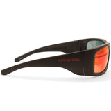 Arnette Flipside Matte Black/Grey-Orange Mirror Men's Sports Sunglasses