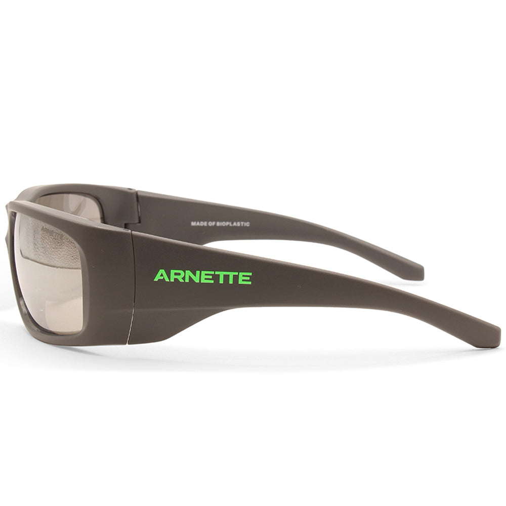 Arnette Flipside Matte Grey/Grey-Silver Mirror Men's Sports Sunglasses
