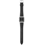 Casio Silver/Black Leather Strap Retro Style Digital Analog Watch AQ-230EL-1A