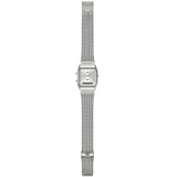 Casio Silver Dial/Mesh Band Retro Style Digital Analog Watch AQ-230EM-7A
