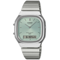 Casio Silver/Light Blue Vintage Style Unisex Analog Digital Watch AQ-240E-2A