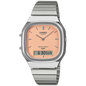 Casio Silver/Orange Vintage Style Unisex Analog Digital Watch AQ-240E-4A
