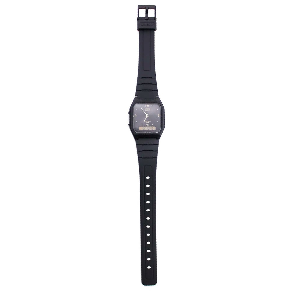 Casio Black Dial 50m Dual Time Unisex Digi-Analog Watch AW-48HE-1A