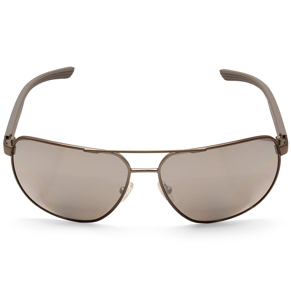 Armani Exchange Gunmetal/Grey-Silver Mirror Men's Polarised Sunglasses
