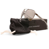 Armani Exchange Gunmetal/Grey-Silver Mirror Men's Polarised Sunglasses