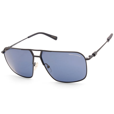 Armani Exchange Navigator Matte Blue/Blue Men's Sunglasses AX2050S 609980