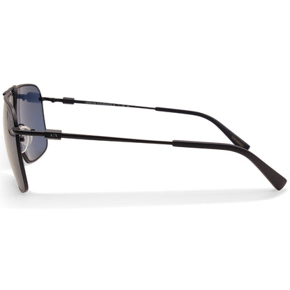 Armani Exchange Navigator Matte Blue/Blue Men's Sunglasses AX2050S 609980