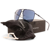 Armani Exchange Navigator Matte Blue/Blue Men's Sunglasses AX2050S 609980