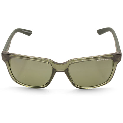 Armani Exchange Transparent Green/Green Polarised Men's Sunglasses AX4026S