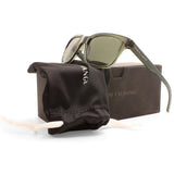 Armani Exchange Transparent Green/Green Polarised Men's Sunglasses AX4026S