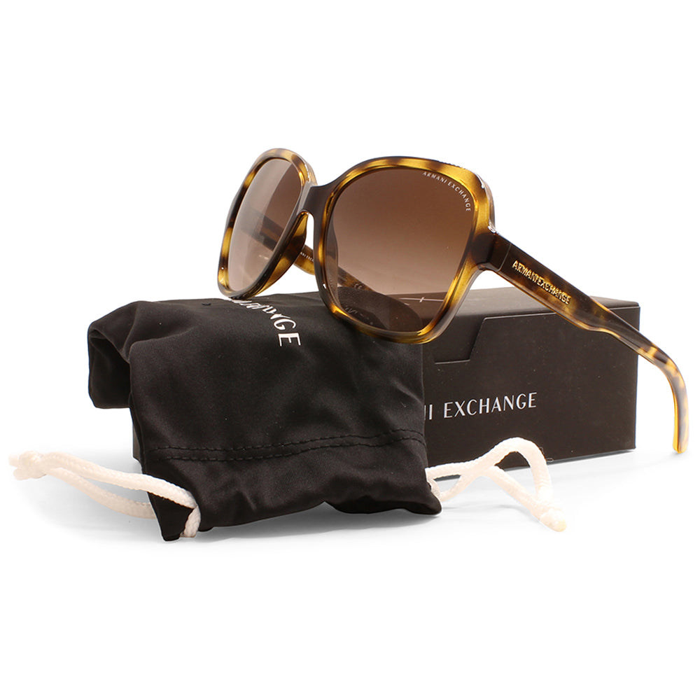Armani Exchange Polished Tortoise/Brown Women's Designer Sunglasses AX4029S 811713