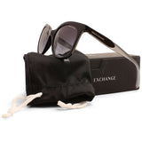 Armani Exchange Shiny Black/Grey Gradient Women's Fashion Sunglasses AX4094S
