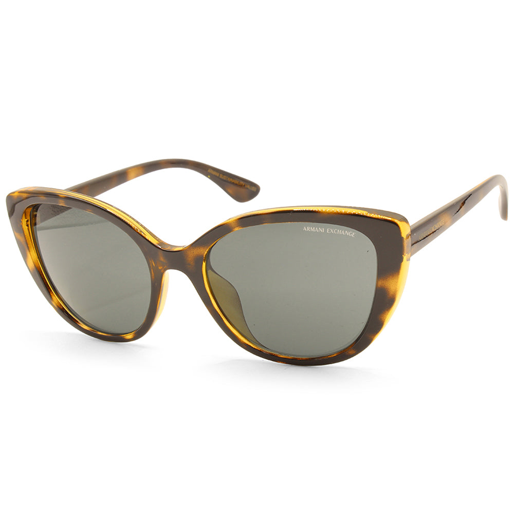 Armani Exchange Shiny Havana/Grey Women's Designer Sunglasses AX4111SU