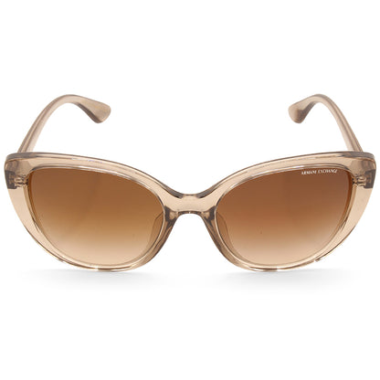 Armani Exchange Transparent Tundra/Brown Gradient Women's Sunglasses AX4111SU
