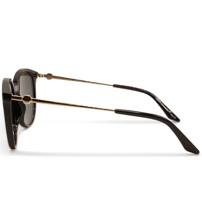 Armani Exchange Shiny Black/Grey Women's Designer Sunglasses 0AX4140S 815887