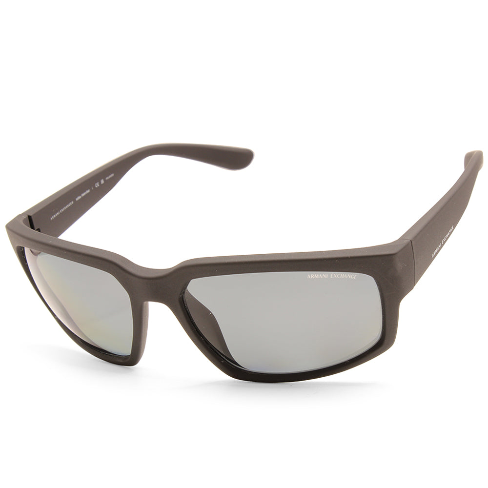 Armani Exchange Matte Black/Grey Polarised Unisex Sunglasses AX4142SU 807887
