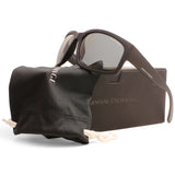 Armani Exchange Matte Black/Grey Polarised Unisex Sunglasses AX4142SU 807887