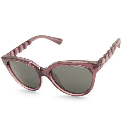 Armani Exchange Transparent Violet/Grey Women's Sunglasses AX4148SU 835987