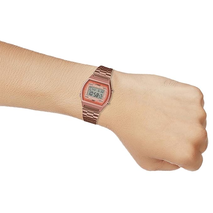 Casio Rose Gold Glitter Women's Classic Style Digital Watch B640WCG-5