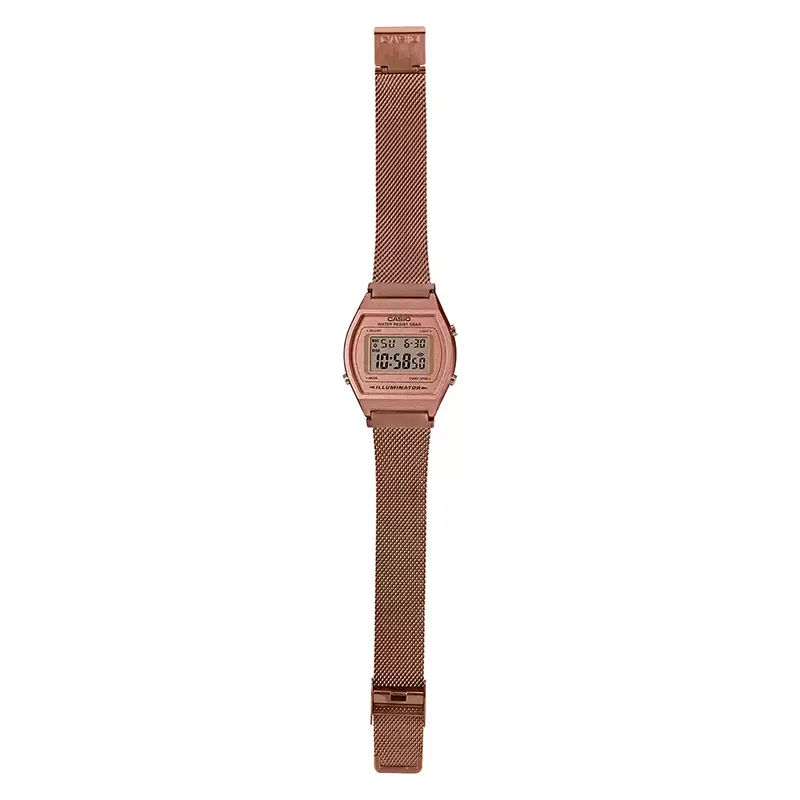 Casio Rose Gold Mesh Band Women's Classic Digital Watch B640WMR-5A