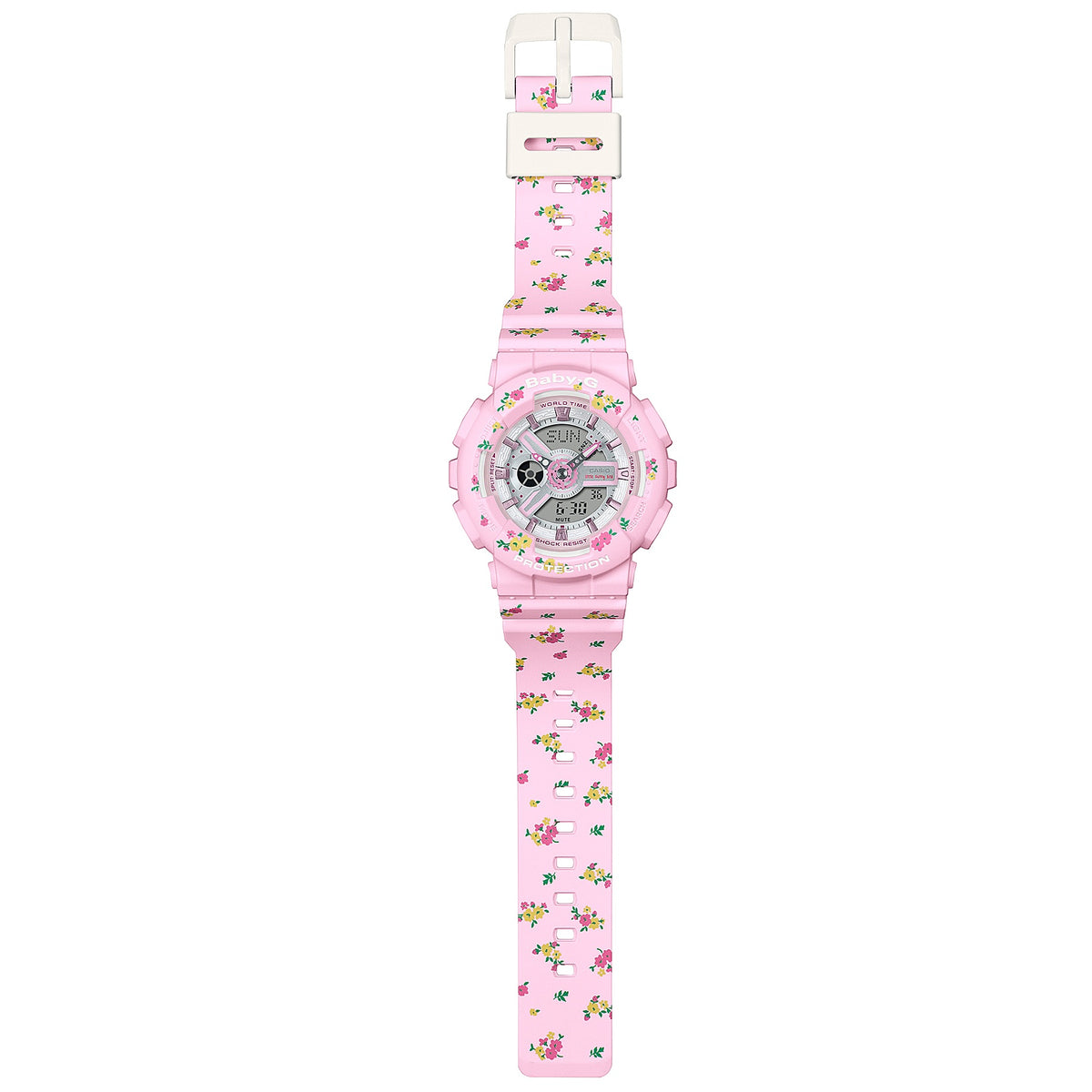 Baby-G Pink Floral Little Sunny Bite Limited Edition Women's Sports Watch BA-110LSB-4A
