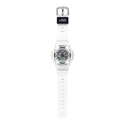 Casio Baby-G Zebra Print Wildlife Collaboration Women's Sports Watch BA-120WLP-7A