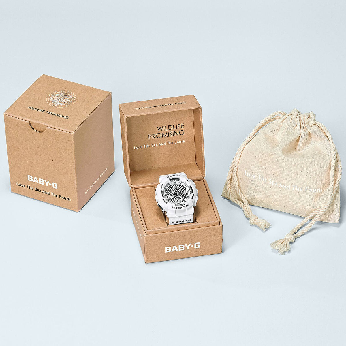 Casio Baby-G Zebra Print Wildlife Collaboration Women's Sports Watch BA-120WLP-7A