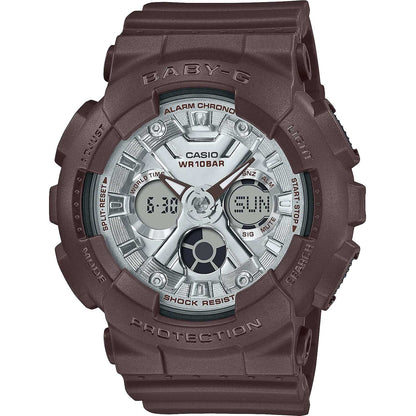 Baby-G Brown/Silver Sweets Collection Women's 100m Sports Watch BA-130SW-5A